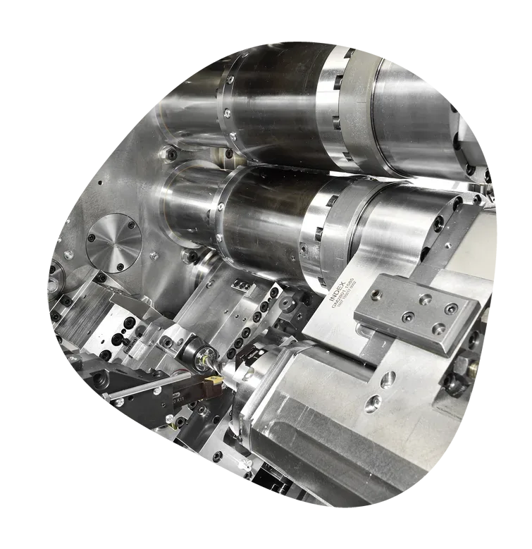CNC-Mehrspindeldrehmaschine in der Fertigung der GERO GmbH & Co. KG