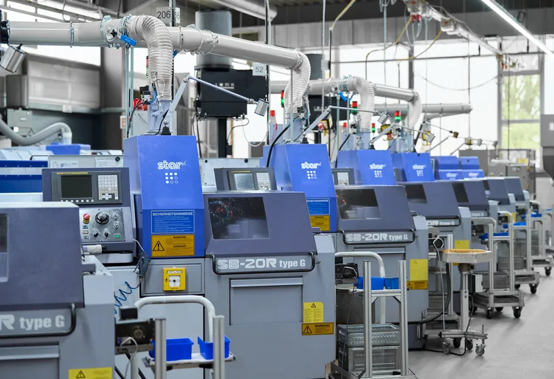 CNC-Langdrehmaschinen in der Fertigung der Landolt GmbH & Co. KG